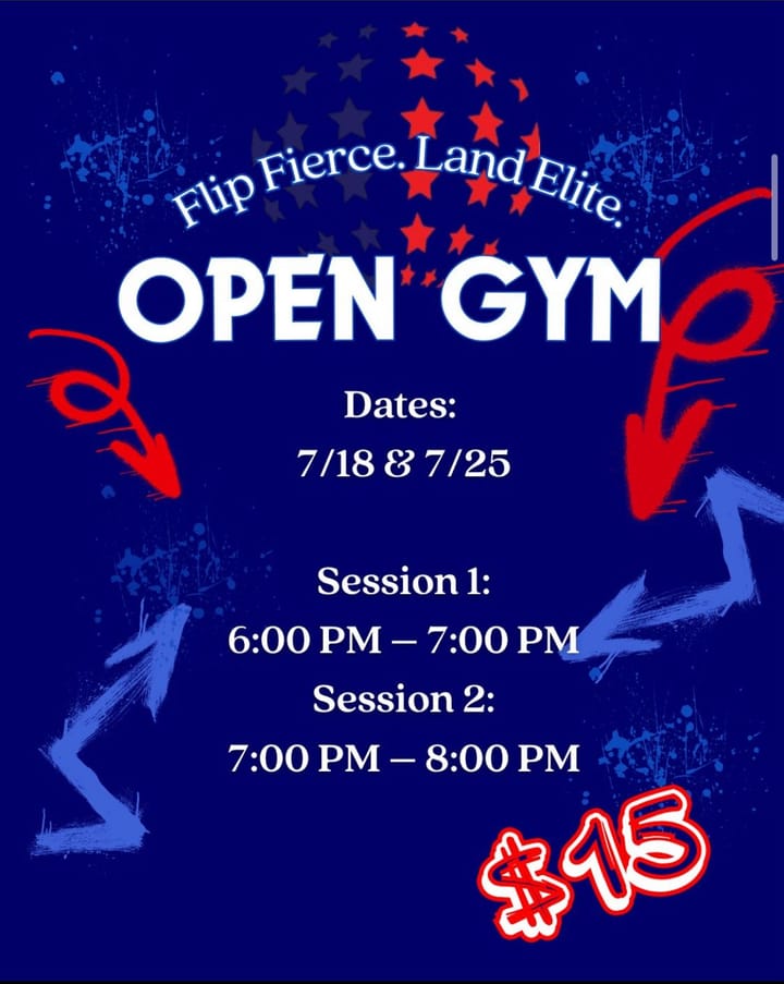 π₯ OPEN GYM β Flip Fierce. Land Elite. π₯