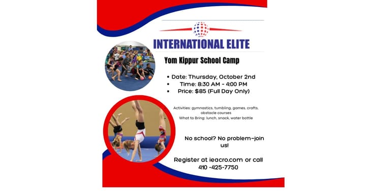 School's Out Camp - Yom Kippur