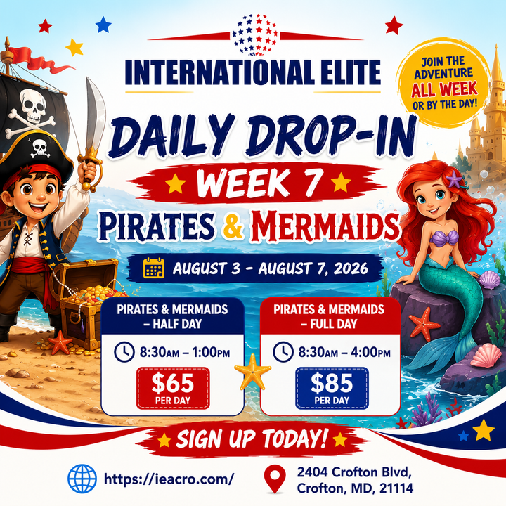 ☠️🧜‍♀️ Pirates & Mermaids Week!  🏝️