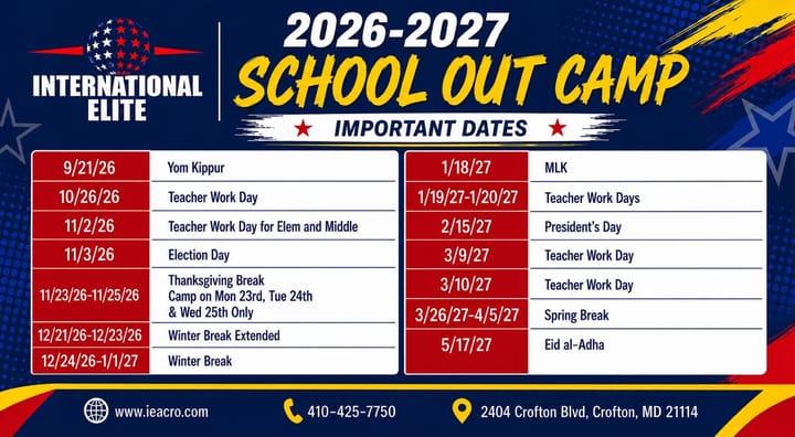 📣 School’s Out Camp is back for 2026–2027! 🎉